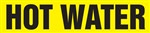 Hot Water - Yellow Pipe Marker