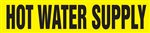 Hot Water Supply - Yellow Pipe Marker
