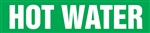 Hot Water - Green Pipe Marker