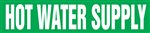 Hot Water Supply Green Pipemarker