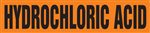 Hydrochloric Acid - Orange Pipe Marker