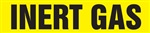Inert Gas - Yellow Pipe Marker