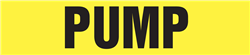 Pump Yellow Pipe Marker