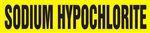 Sodium Hypochlorite Yellow Pipe Marker
