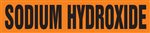 Sodium Hydroxide Orange Pipe Marker