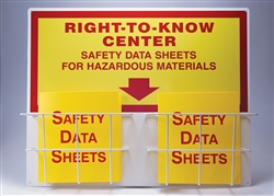 Right-To-Know Compliance Center With SDS Kit