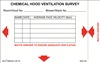 Chemical Fume Hood Ventilation Survey Label