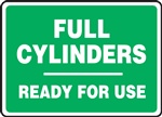 Full Cylinders Ready For Use Label