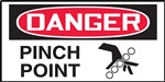 Danger Pinch Point Label