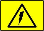 Electrical Hazard Adhesive Vinyl Label
