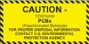 Caution Contains PCB's Label