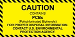 Caution Contains PCB's Label