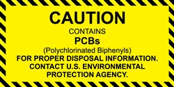 Caution Contains PCB's Label