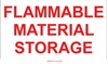 Flammable Material Storage Sign
