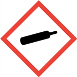 Gas Cylinder GHS Pictogram Label