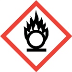 Oxidizer GHS Pictogram Label