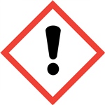 Exclamation GHS Pictogram Label