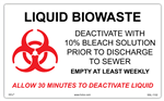 Liquid Biowaste - Empty Weekly Label