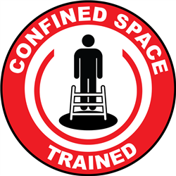 Confined Space Trained - Hard Hat Decal