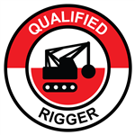 Qualified Rigger - Hard Hat Decal