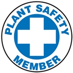Plant Safety Member - Hard Hat Decal