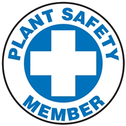 Plant Safety Member - Hard Hat Decal