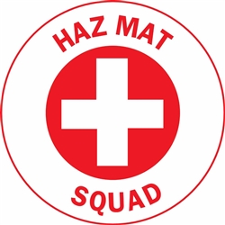 Haz Mat Squad - Hard Hat Decal