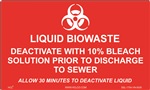 Liquid Biowaste Label