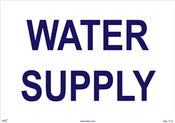 Water Supply - Plastic Sign