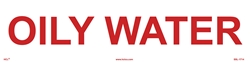 Oily Water - 3" x 12" Adhesive Vinyl Label