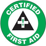 Certified First Aid - Hard Hat Decal