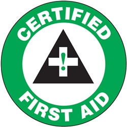 Certified First Aid - Hard Hat Decal