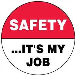 Safety It's My Job - Hard Hat Decal