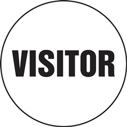 Visitor - Hard Hat Decal