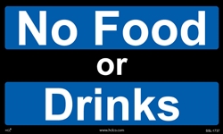 No Food Or Drinks Magnetic Label