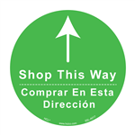 Shop This Way Social Distancing Floor Sign