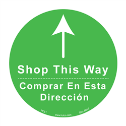 Shop This Way Social Distancing Floor Sign