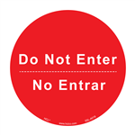 Do Not Enter Social Distancing Floor Sign