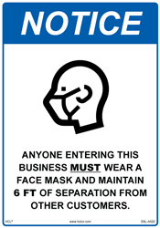 Anyone Entering This Facility Must Wear A Facemask