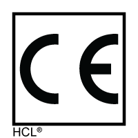 CE - 0.625" x 0.625" Adhesive Vinyl Label w/o Lamination