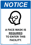 A Face Mask Is Required To Enter This Facility