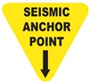 Seismic Anchor Point - Earthquake Safety Label