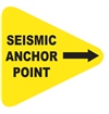 Seismic Anchor Point - Earthquake Safety Label