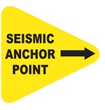 Seismic Anchor Point - Earthquake Safety Label