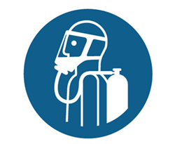 Breathing Apparatus - ISO Safety Label
