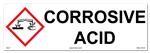 Corrosive Acid - Cabinet or Secondary Containment Sign