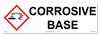 Corrosive Base Cabinet or Secondary Containment Sign