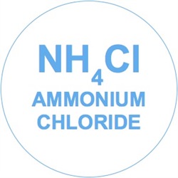 Ammonium Chloride Blue Circle Label (NH4Cl)
