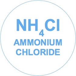 Ammonium Chloride Blue Circle Label (NH4Cl)