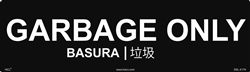 Garbage Only Label